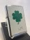 画像1: No.200 ヴィンテージZIPPO 1992年製 BRUSHED CHROME ブラッシュクローム FOUR-LEAF CLOVER 四葉のクローバー z-6877 (1)