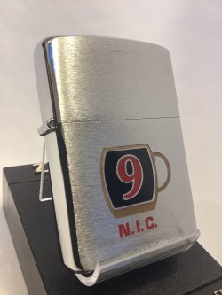画像1: No.200 ヴィンテージZIPPO 1986年製 BRUSHED CHROME ブラッシュクローム NINE CAFE 9 N.I.C. z-6879