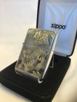 画像2: No.１５　スターリングシルバーZIPPO　特殊手彫り彫刻タイガー　[Z-476]