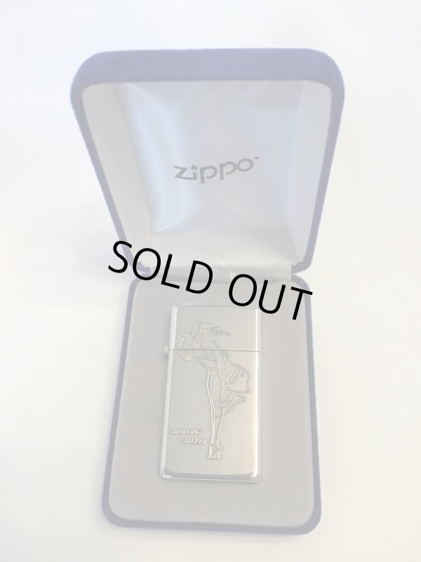 画像5: No.１５００　スターリングシルバースリムZIPPO　ウィンディ　デザイン　[Z-491]