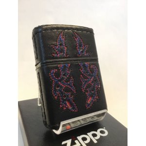 画像: No.200 レザーシリーズZIPPO インブロイダリーフラッグ z-1812