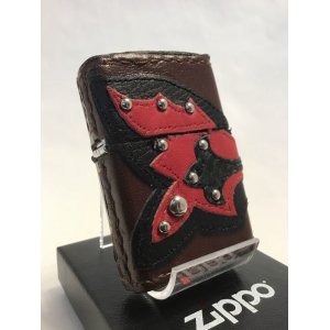 画像: No.200 レザーシリーズZIPPO パイルアップ ブラウン z-1815