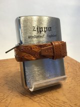 画像: No.200SET レザーロープ付き ZIPPO オレンジ z-1970