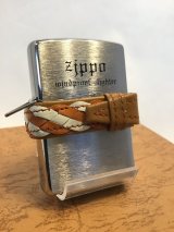 画像: No.200SET レザーロープ付き ZIPPO ライトオレンジ z-1969
