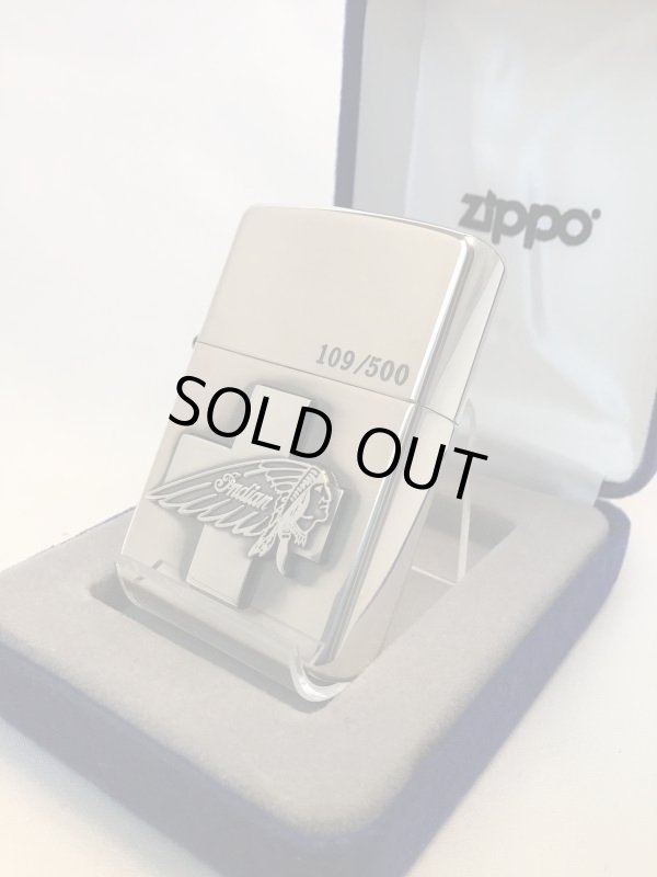 画像2: No.１５　スターリングシルバーZIPPO　限定500個 インディアンメタル付　[Z-482]