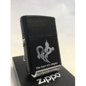 画像: No.200 レザーシリーズZIPPO ブラック ドラゴン z-2011