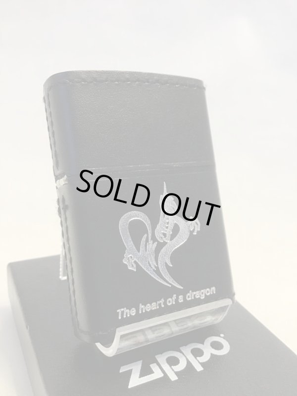 画像1: No.200 レザーシリーズZIPPO ブラック ドラゴン z-2011