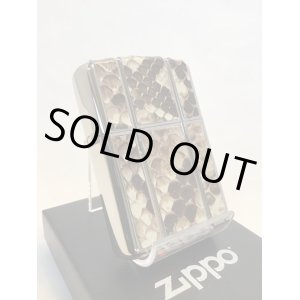 画像: No.162 アーマータイプ レザーZIPPO ホワイトパイソン z-2030