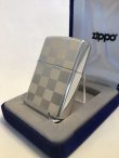 画像2: No.１５　スターリングシルバー　チェッカーＺＩＰＰＯ　[Z-296]