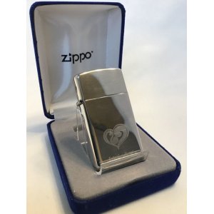 画像: No.１５００　スターリングシルバー　スリム　スパイラルハートＺＩＰＰＯ　ハート　[Z-362]