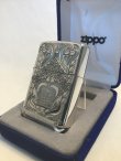 画像2: No.２６CR-A スターリングシルバーZIPPO アーマータイプ　クラウン＆クロス　　[Z-160]