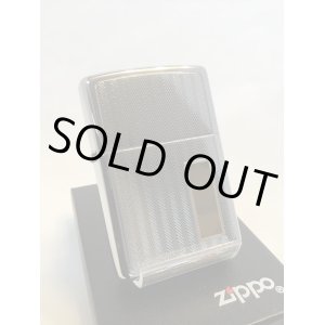 画像: No.708 ヴィンテージZIPPO 2002年製 HERRINGBONE W/24KT GOLD INLAY ヘリンボーン 24カラット ゴールドインレイ z-2179