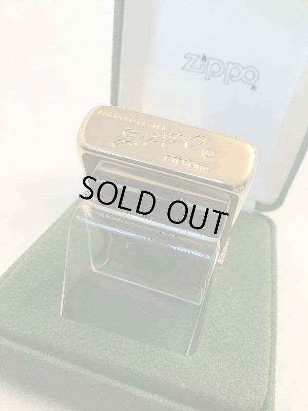 画像4: No.1500GP-18K スターリングシルバー GOLD PLATED ZIPPO 18K ゴールド・プレイト z-2565