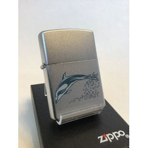 画像: No.205 サテンクローム DOLPHIN ZIPPO ドルフィン z-2570