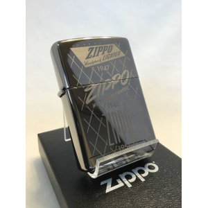 画像: No.150 PVDシリーズ BLACK ICE ZIPPO ブラックアイス 1947~57年 ZIPPOロゴ z-580