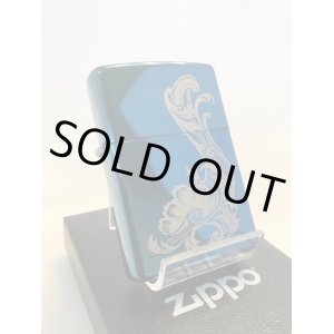 画像: No.20446 PVDシリーズ SAPPHIRE ZIPPO サファイア ミステリーリーフ z-2715