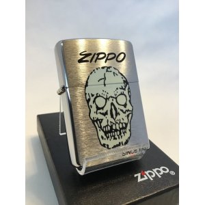 画像: No.200 ヴィンテージZIPPO 2004年製 SKULL スカル z-2895