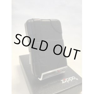 画像: No.200 レザーシリーズZIPPO ブラックスタック z-2908