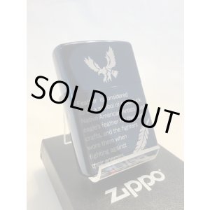 画像: No.200 推奨品ZIPPO EAGLE&FEATHER イーグル&フェザー ブルー z-3002