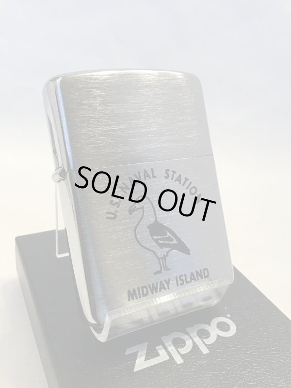 画像1: No.１６２　アーマーＯＬＤデザインZIPPO ＭＩＤＷＡＹ　ＩＳＬＡＮＤ　[Z-212]