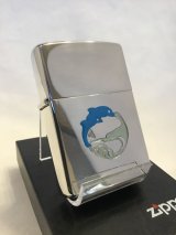 画像: No.200 シルバーミラー DOLPHIN ZIPPO ドルフィン z-2574