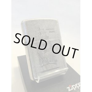 画像: No.121FB アンティークシルバーZIPPO SALLING SHIP セーリングシップ z-2257