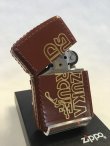 画像2: No.200 レザーシリーズZIPPO 鈴鹿サーキット 牛革ブラウン z-1381