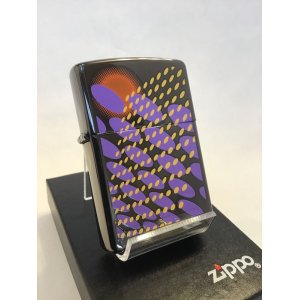 画像: No.150 PVDシリーズZIPPO ブラックアイス DISCO TRON ディスコトロン z-3375