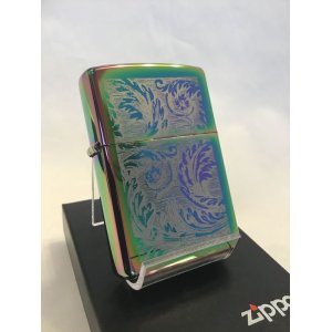 画像: No.151 PVDシリーズZIPPO スペクトラム コレクションリーフ z-3405