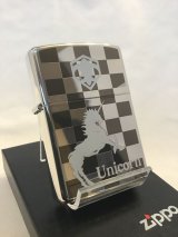 画像: No.200 推奨品ZIPPO ＵＮＩＣＯＲＮ ユニコーン シルバーチェッカー z-1087