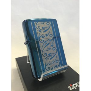 画像: No.20446 PVDシリーズZIPPO サファイア ゲストリーフ z-3401