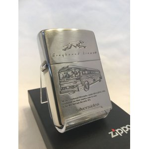 画像: No.200 外車シリーズZIPPO ＳＩＬＶＥＲＳＩＤＥＳ　グレイハウンド z-1093