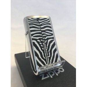 画像: No.1600 スリムタイプシリーズZIPPO  アニマル柄 ZEBRA ゼブラ z-651