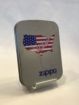 画像: ZIPPO GOODS TIN缶 AMERICAN MAP アメリカンマップ z-3669