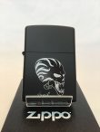 画像2: No.218 推奨品ZIPPO ブラックマット SKULL スカル z-3706