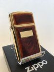 画像1: No.3600 USED ZIPPO スリムタイプ ゴールド ベッコウ調 z-3734