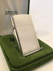 画像1: No.1500 スターリングシルバーZIPPO スリムタイプ オールドロゴ プレーン z-3935