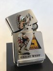 画像2: No.200 ヴィンテージZIPPO 1995年製 グレートウエストシリーズ インディアン z-3969