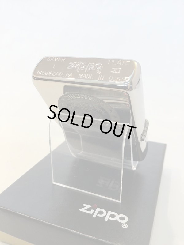 画像4: No.100 シルバープレートシリーズZIPPO ゴールドインレー アメリカンイーグル z-3968