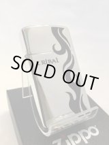 画像: No.1610 スリムシリーズZIPPO トライバル ブラック z-3987