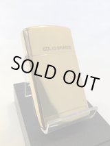 画像: No.1654 スリムタイプシリーズ SOLID BRASS ZIPPO ソリッドブラス z-4032
