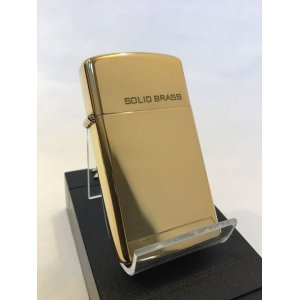 画像: No.1654 スリムタイプシリーズ SOLID BRASS ZIPPO ソリッドブラス z-4032