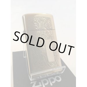 画像: No.1652BR スリムタイプZIPPO ベネチアンブラス z-4069