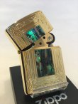 画像2: No.250G ゴールドシリーズZIPPO エレガント 天然シェル z-4082