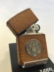 画像2: No.200 USEDレザーZIPPO 牛革 ZIPPO社創立50周年記念メタル付き z-4018