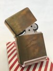 画像2: No.230 ヴィンテージZIPPO 2001年製 ソリッドブラス プレーン z-4110