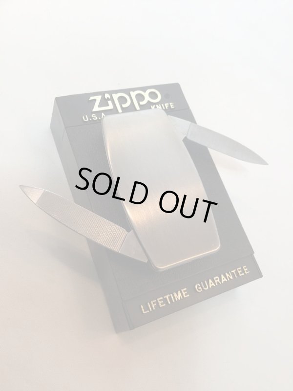 画像1: No.7800 ZIPPO GOODS マネークリップ ナイフ&ヤスリ付き z-4290