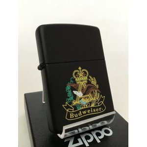 画像: No.218 バドワイザーシリーズZIPPO BLACK MATTE BUDWEISER ブラックマット バドワイザー z-4434