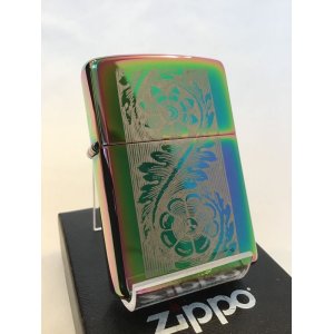 画像: No.151 PVDシリーズZIPPO スペクトラム ワールプールリーフ z-4456