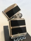 画像2: No.162 アーマータイプZIPPO THREE LINS BLACK スリーラインブラック z-4476